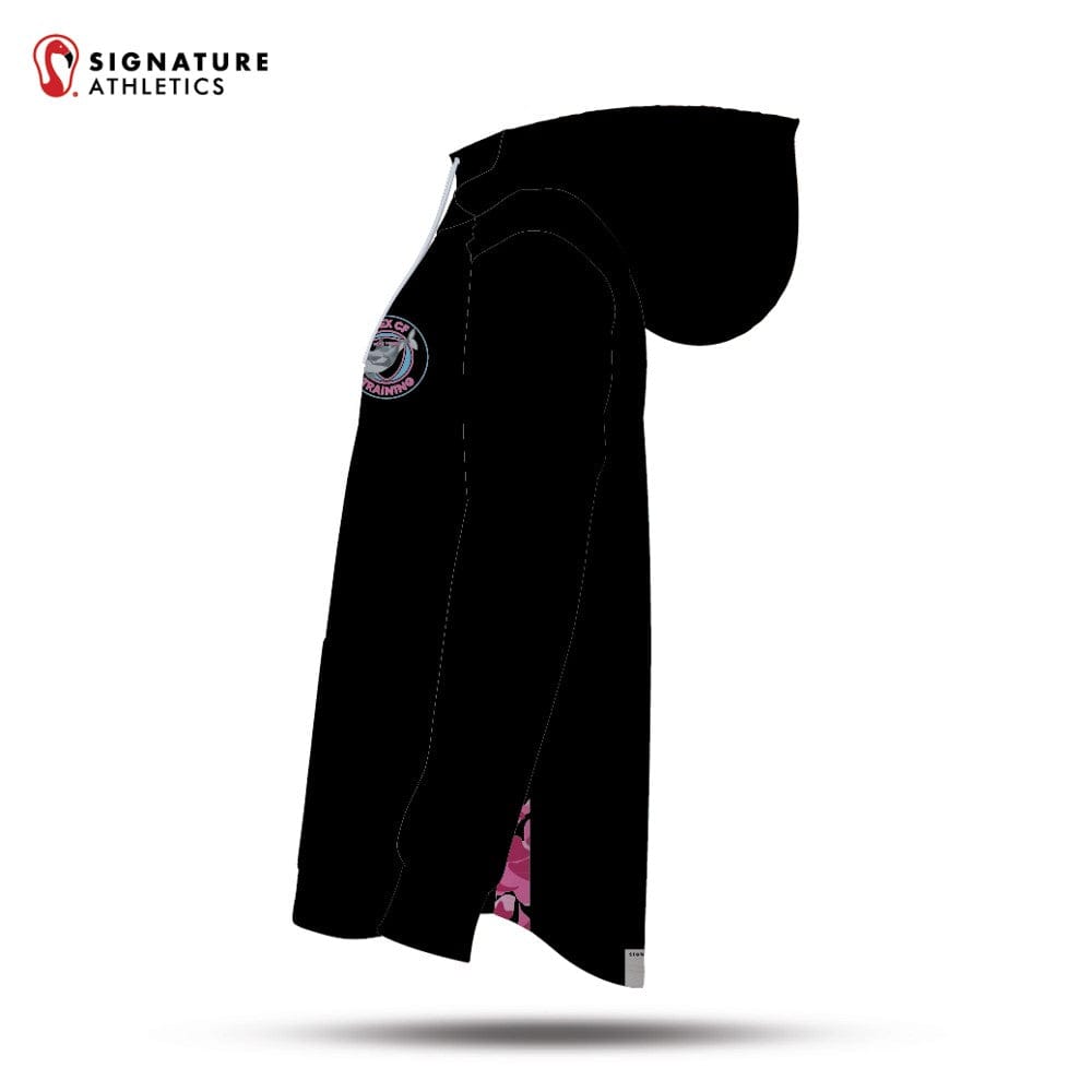 Apex CF Black & Pink Dye Sub Scuba Hoodie Signature Lacrosse