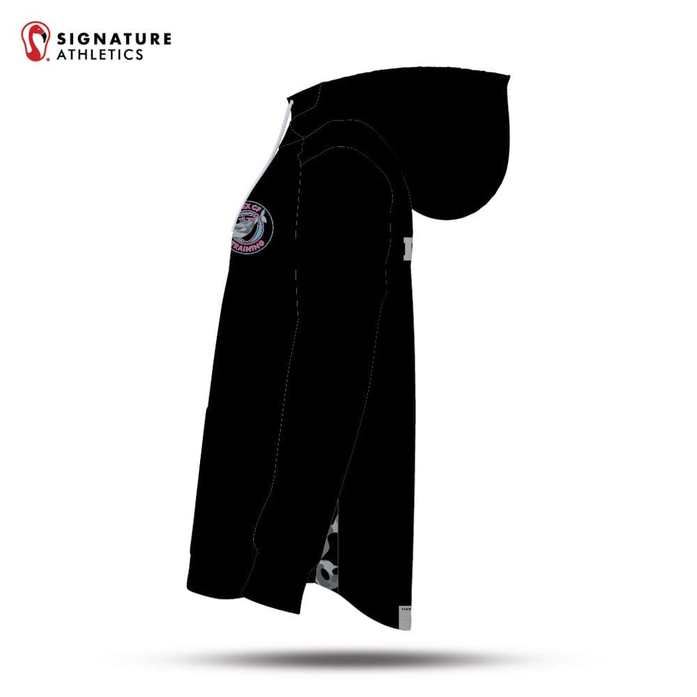 Apex CF Black & White Dye Sub Scuba Hoodie Signature Lacrosse