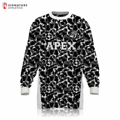 Apex CF Black & White Long Sleeve Tech Tee Signature Lacrosse
