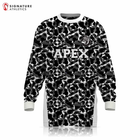 Apex CF Black & White Long Sleeve Tech Tee Signature Lacrosse