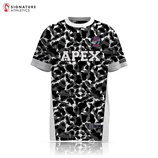Apex CF Men's Short Sleeve Tech Tee Black: Apex CF Signature Lacrosse