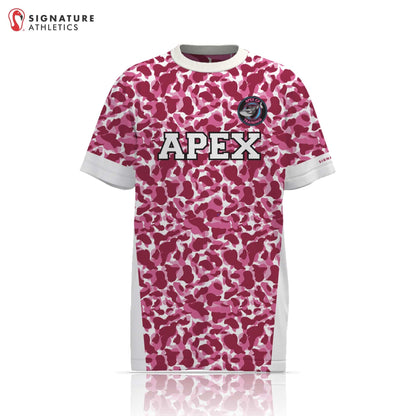 Apex CF Pink Short Sleeve Tech Tee: Apex CF Signature Lacrosse