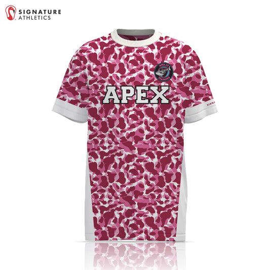 Apex CF Pink Short Sleeve Tech Tee: Apex CF Signature Lacrosse