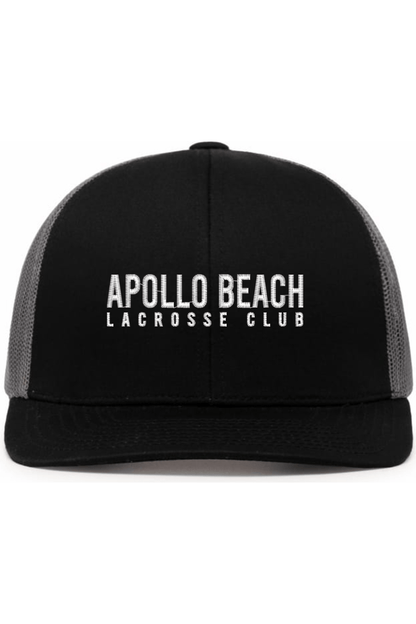 Apollo Beach Lacrosse Embroidered Trucker Hat Signature Lacrosse