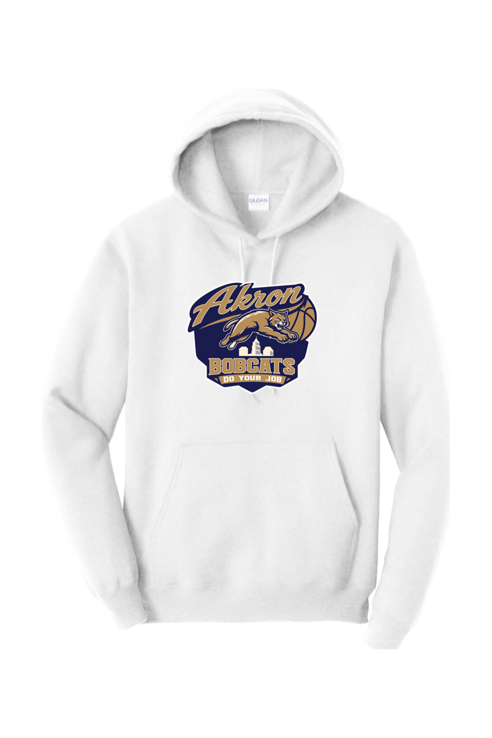 Arkron Bobcats Basketball Adult Heavyweight Hoodie Signature Lacrosse