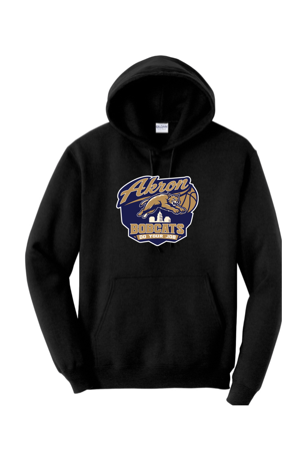 Arkron Bobcats Basketball Adult Heavyweight Hoodie Signature Lacrosse