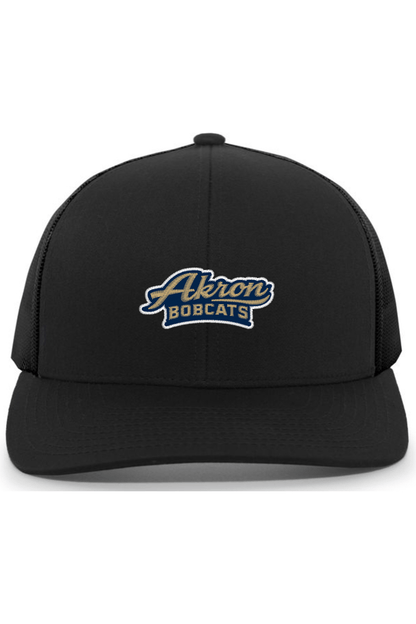 Arkron Bobcats Basketball Embroidered Trucker Hat Signature Lacrosse