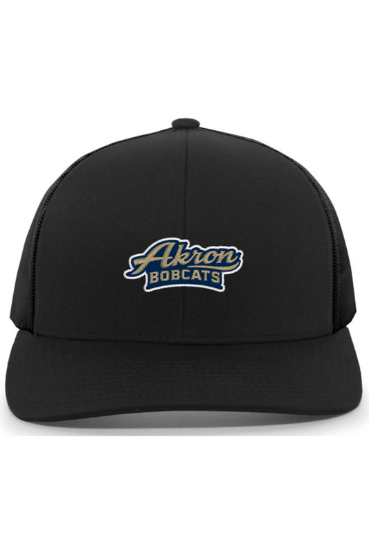 Arkron Bobcats Basketball Embroidered Trucker Hat Signature Lacrosse