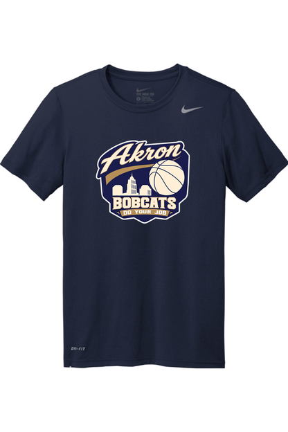 Arkron Bobcats Basketball Nike Team rLegend Tee Signature Lacrosse