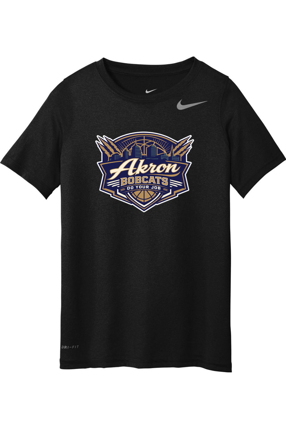 Arkron Bobcats Basketball Nike Youth Team Legend Tee Signature Lacrosse