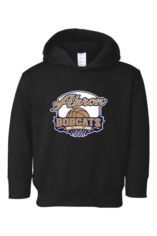 Arkron Bobcats Basketball Toddler Fleece Hoodie Signature Lacrosse