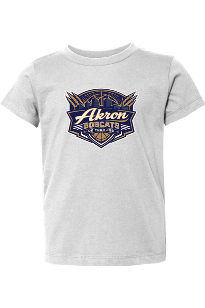 Arkron Bobcats Basketball Toddler T-Shirt Signature Lacrosse