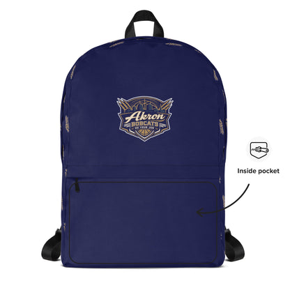 Arkron Bobcats Basketball Travel Backpack Signature Lacrosse