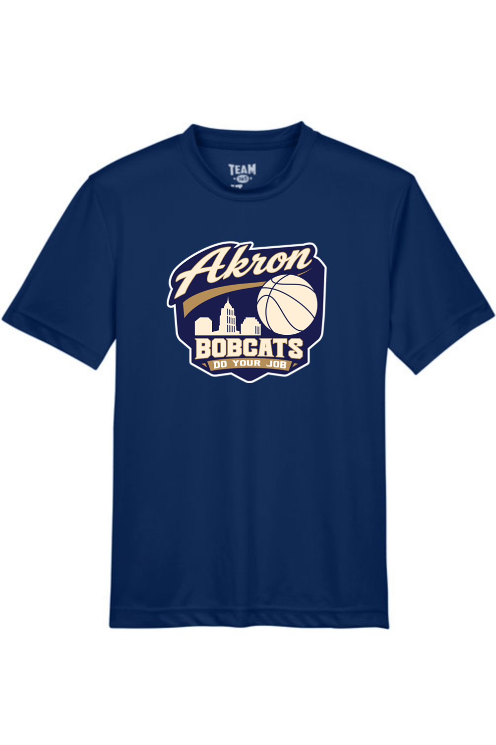 Arkron Bobcats Basketball Youth Athletic T-Shirt Signature Lacrosse