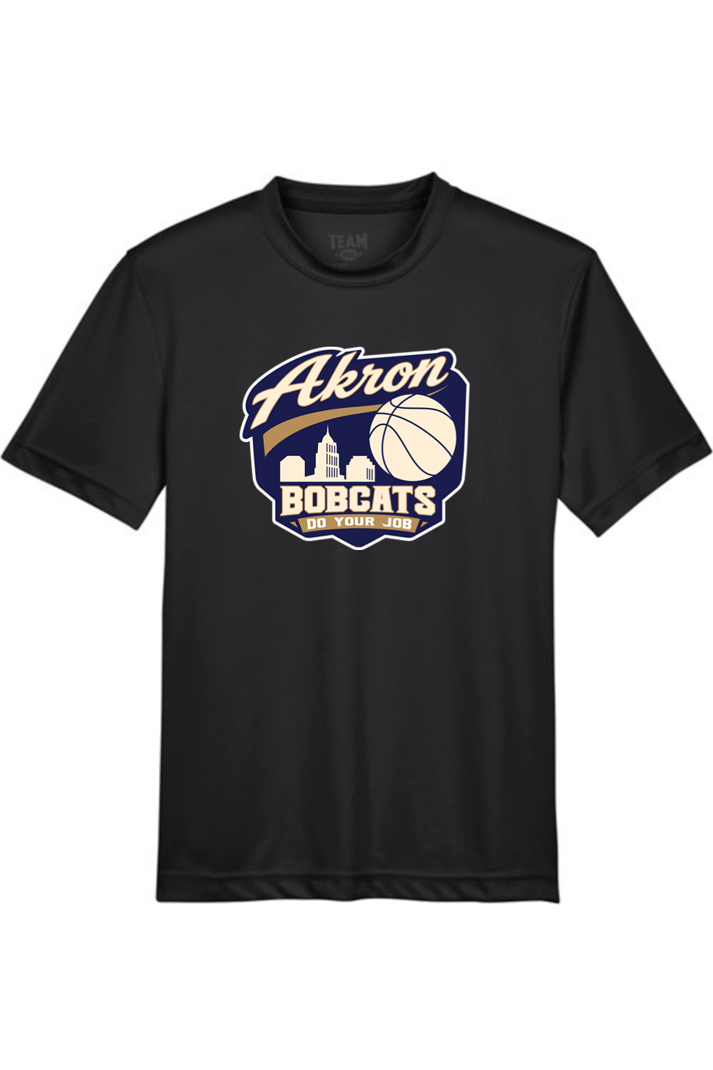 Arkron Bobcats Basketball Youth Athletic T-Shirt Signature Lacrosse