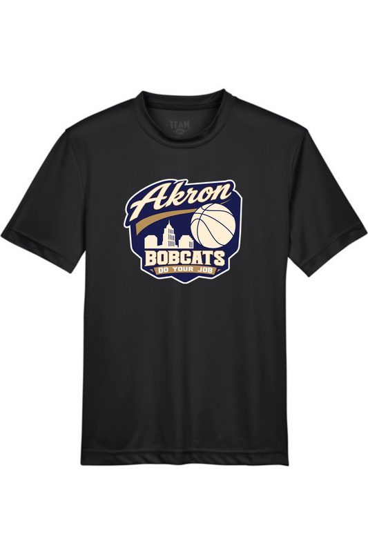 Arkron Bobcats Basketball Youth Athletic T-Shirt Signature Lacrosse