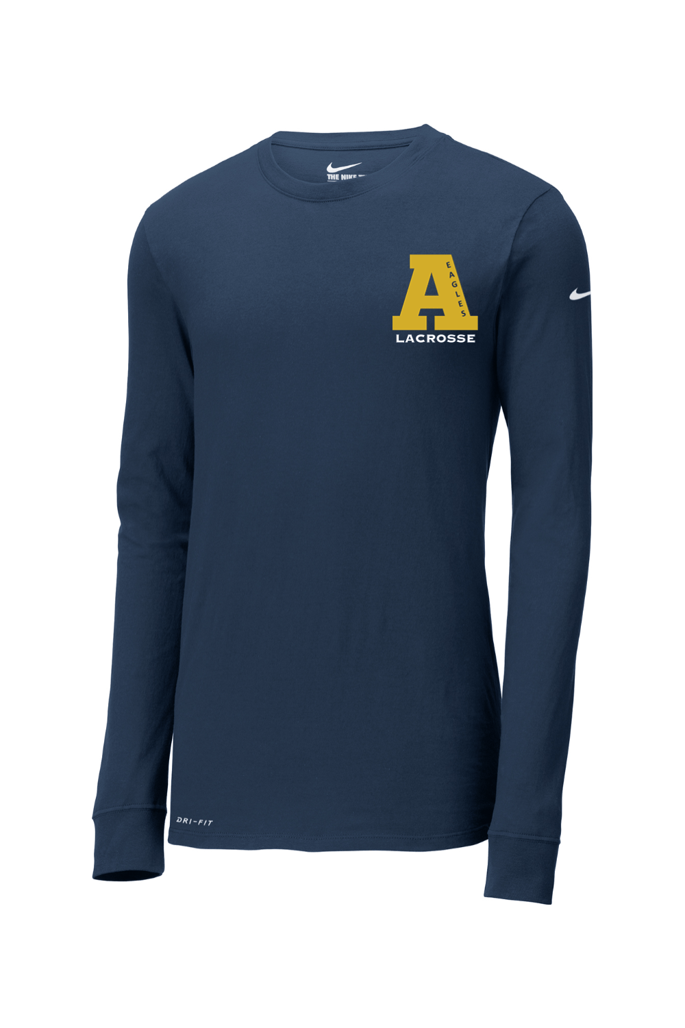 Arlington Eagles Lacrosse Nike Dri-FIT Cotton/Poly Long Sleeve Tee Signature Lacrosse
