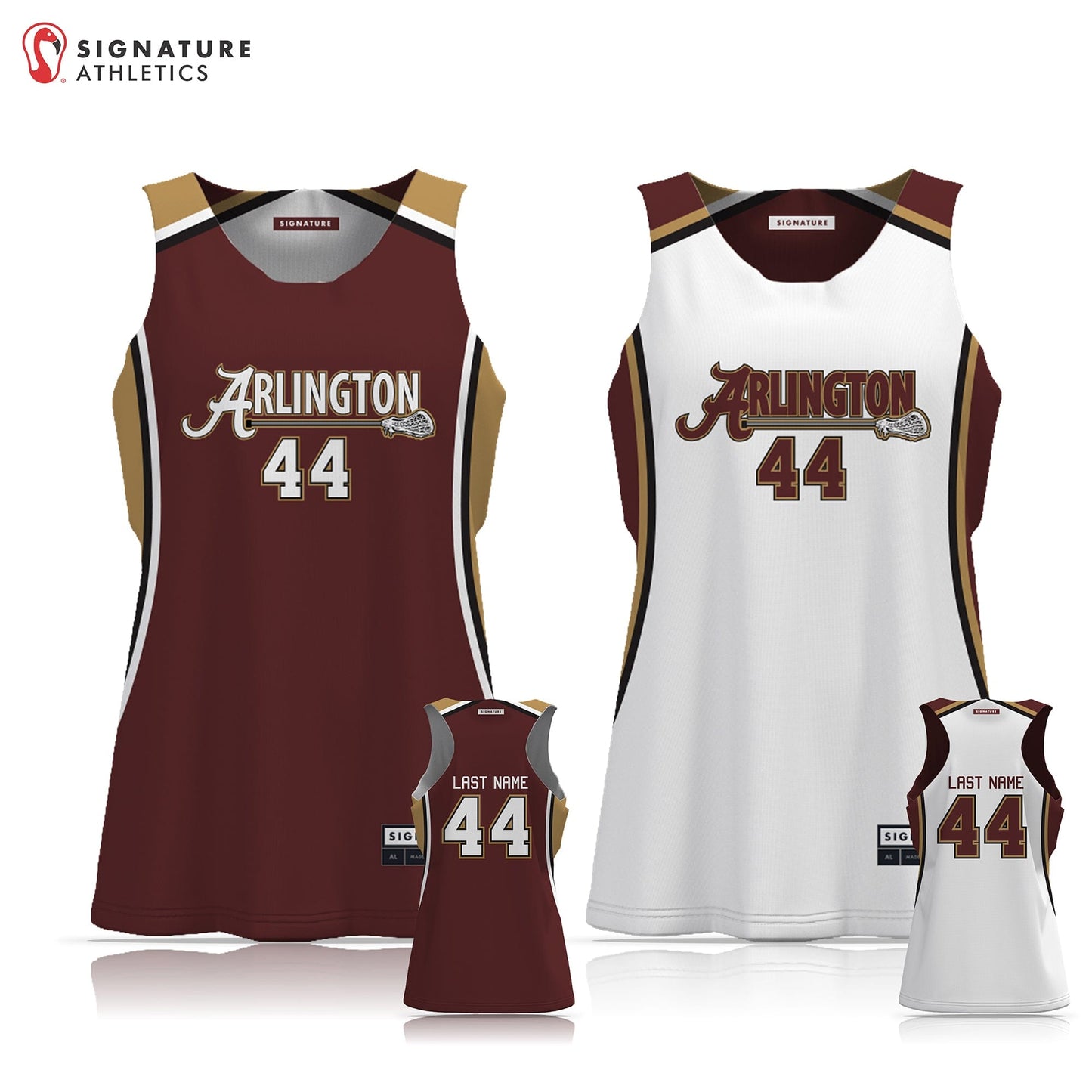 Arlington Lagrange Lacrosse Women's 3 Piece Player Game Package Signature Lacrosse