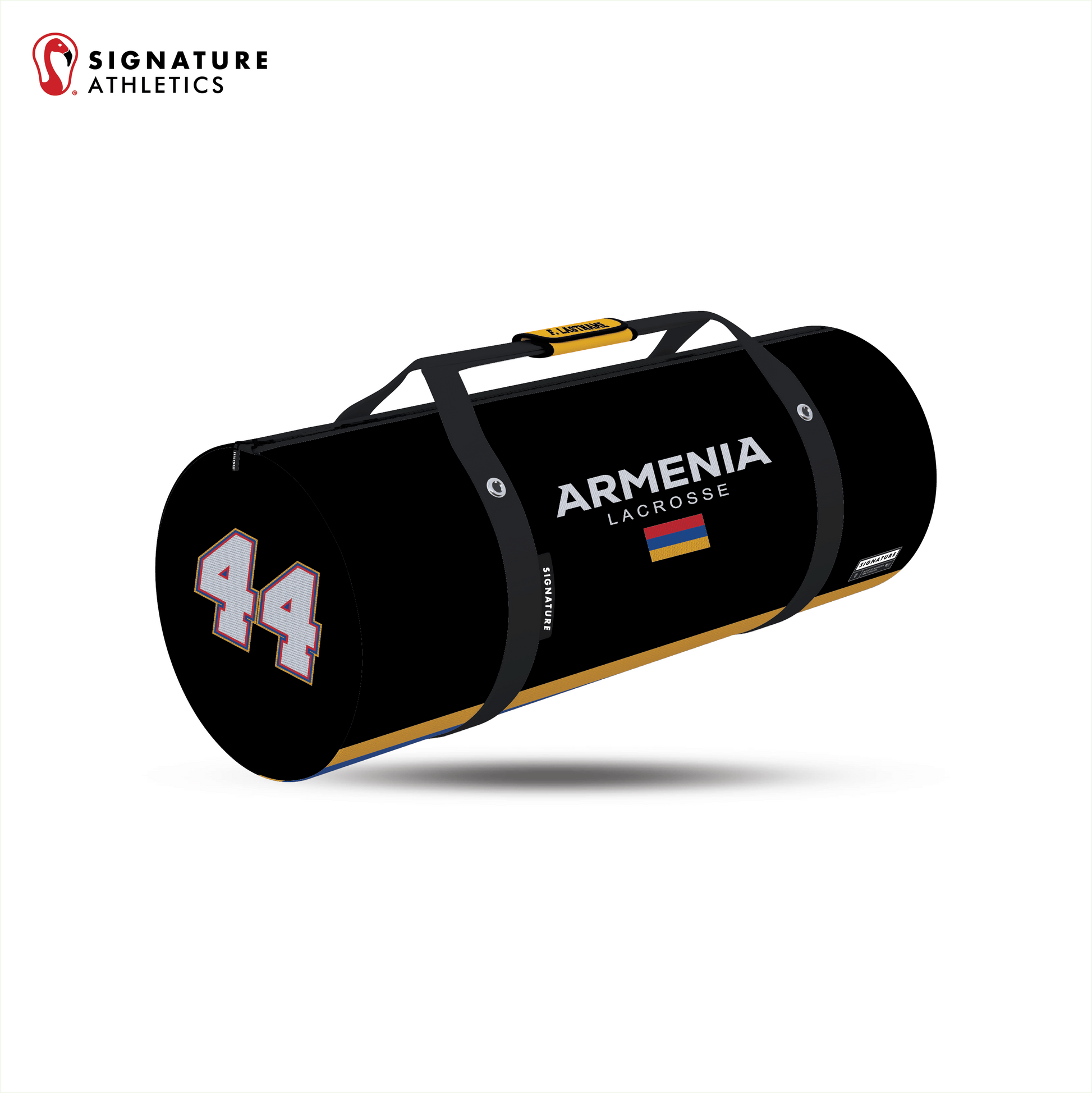 Armenia Lacrosse Customizable Large Equipment Duffel Bag Signature Lacrosse