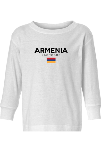 Armenia Lacrosse Toddler Long Sleeve T-Shirt Signature Lacrosse