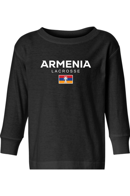 Armenia Lacrosse Toddler Long Sleeve T-Shirt Signature Lacrosse