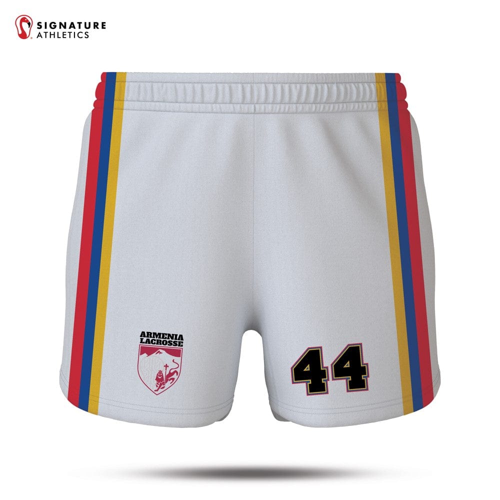 Armenia Lacrosse Women's Goalie Shorts White Signature Lacrosse