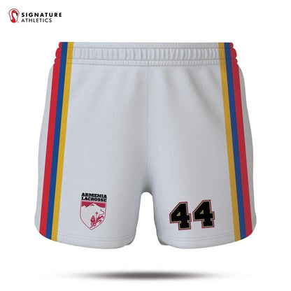 Armenia Lacrosse Women's Goalie Shorts White Signature Lacrosse