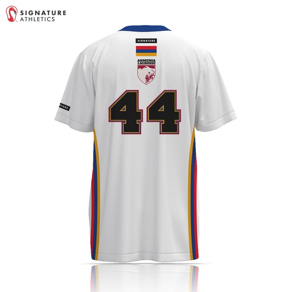 Armenia Lacrosse Women's Player Short Sleeve Tech Tee White Signature Lacrosse