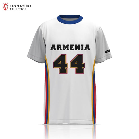 Armenia Lacrosse Women's Player Short Sleeve Tech Tee White Signature Lacrosse