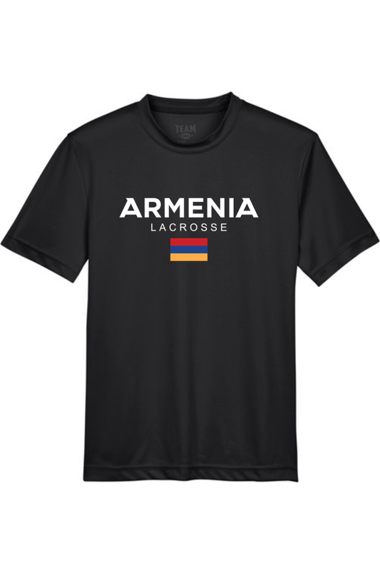 Armenia Lacrosse Youth Athletic T-Shirt Signature Lacrosse