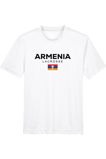 Armenia Lacrosse Youth Athletic T-Shirt Signature Lacrosse