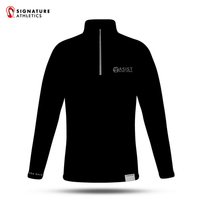 ASIST Men's Black Quarter-Zip Signature Lacrosse