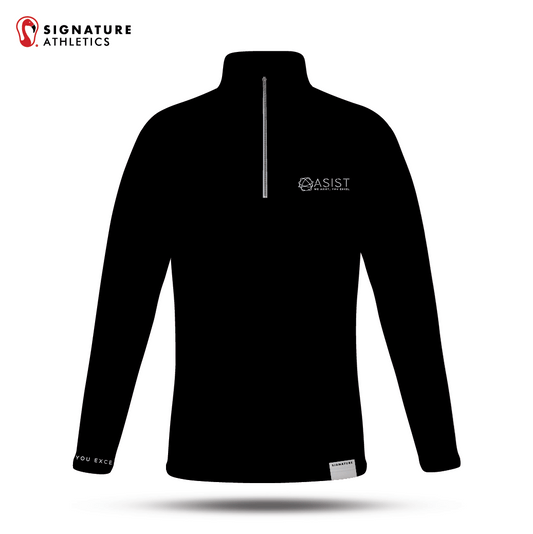 ASIST Men's Black Quarter-Zip: ASIST Signature Lacrosse