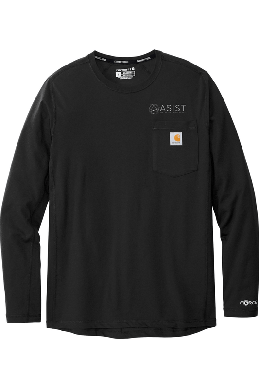 ASIST Men's Carhartt Force Long Sleeve Pocket T-Shirt Signature Lacrosse