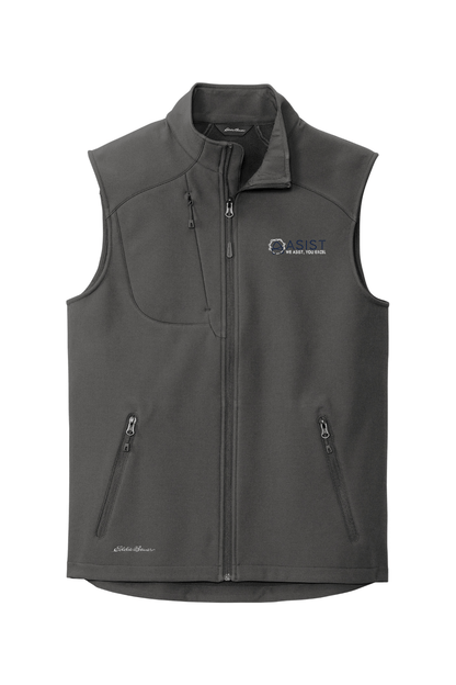 ASIST Men's Embroidered Eddie Bauer Stretch Soft Shell Vest Signature Lacrosse