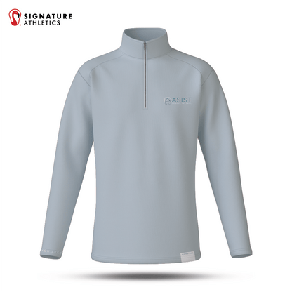 ASIST Men's Silver Quarter-Zip Signature Lacrosse