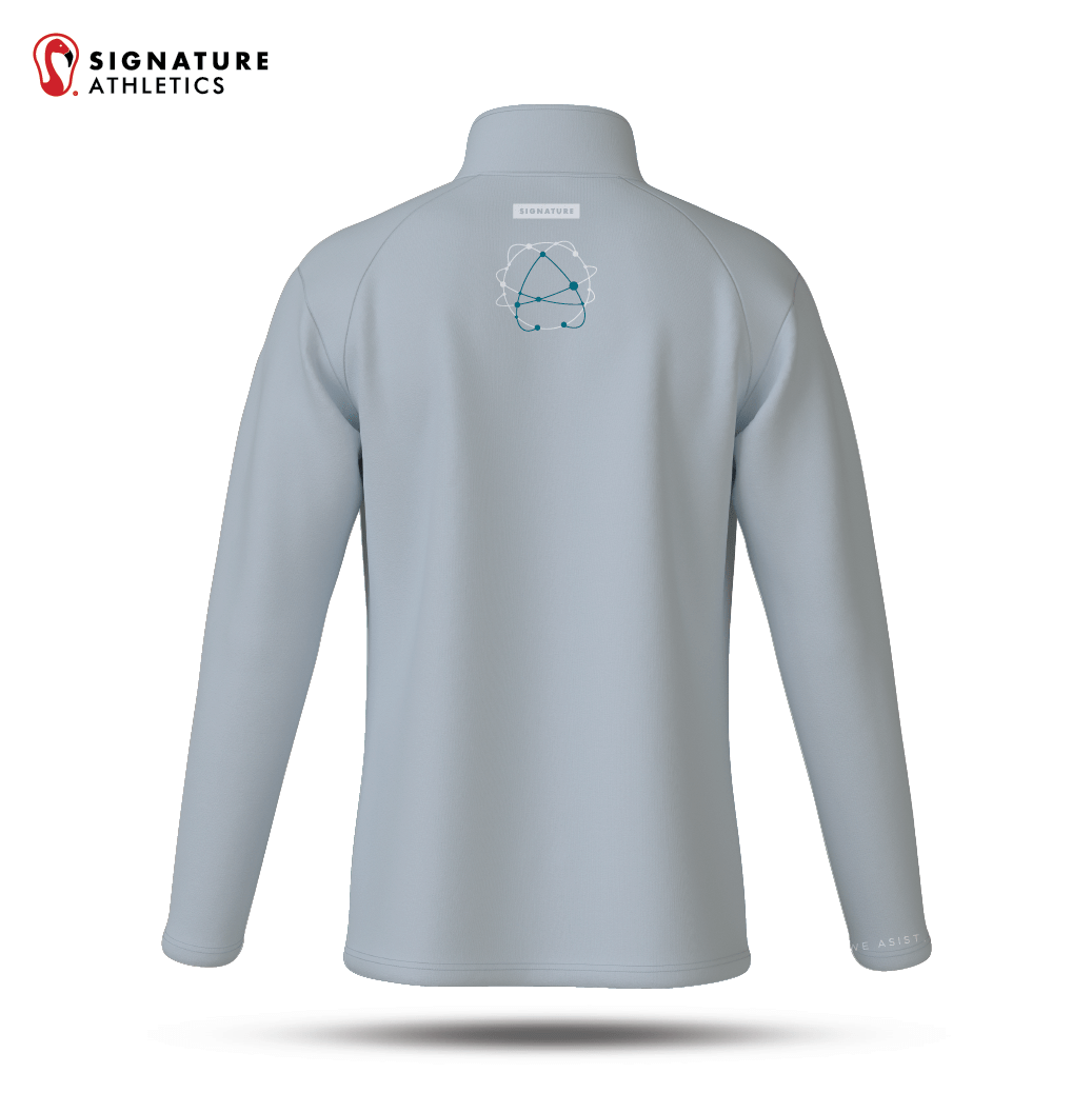 ASIST Men's Silver Quarter-Zip Signature Lacrosse
