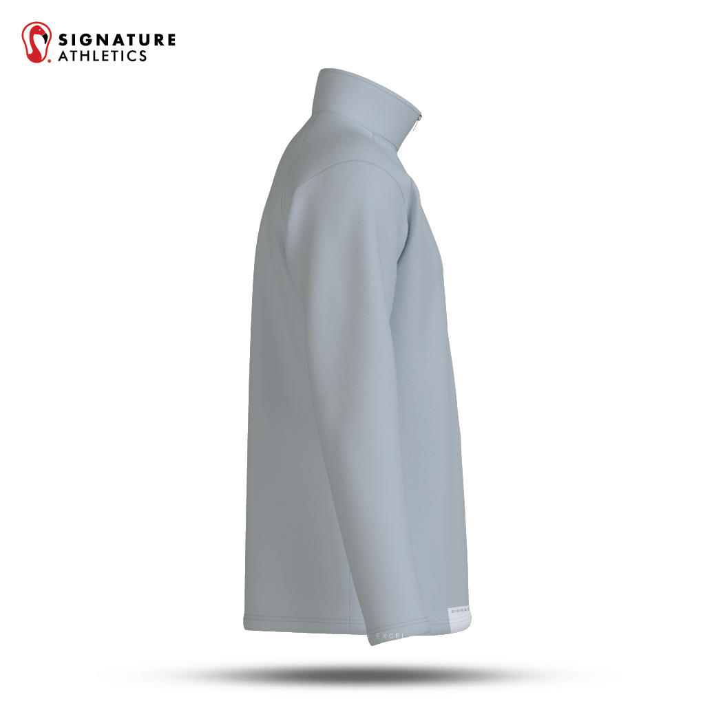 ASIST Men's Silver Quarter-Zip Signature Lacrosse