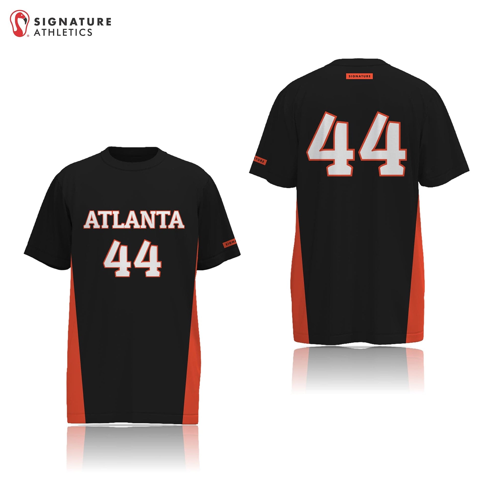 Atlanta Field Hockey Club Men's Player Short Sleeve Shooting Shirt (Dark): Atlanta Men's Signature Lacrosse