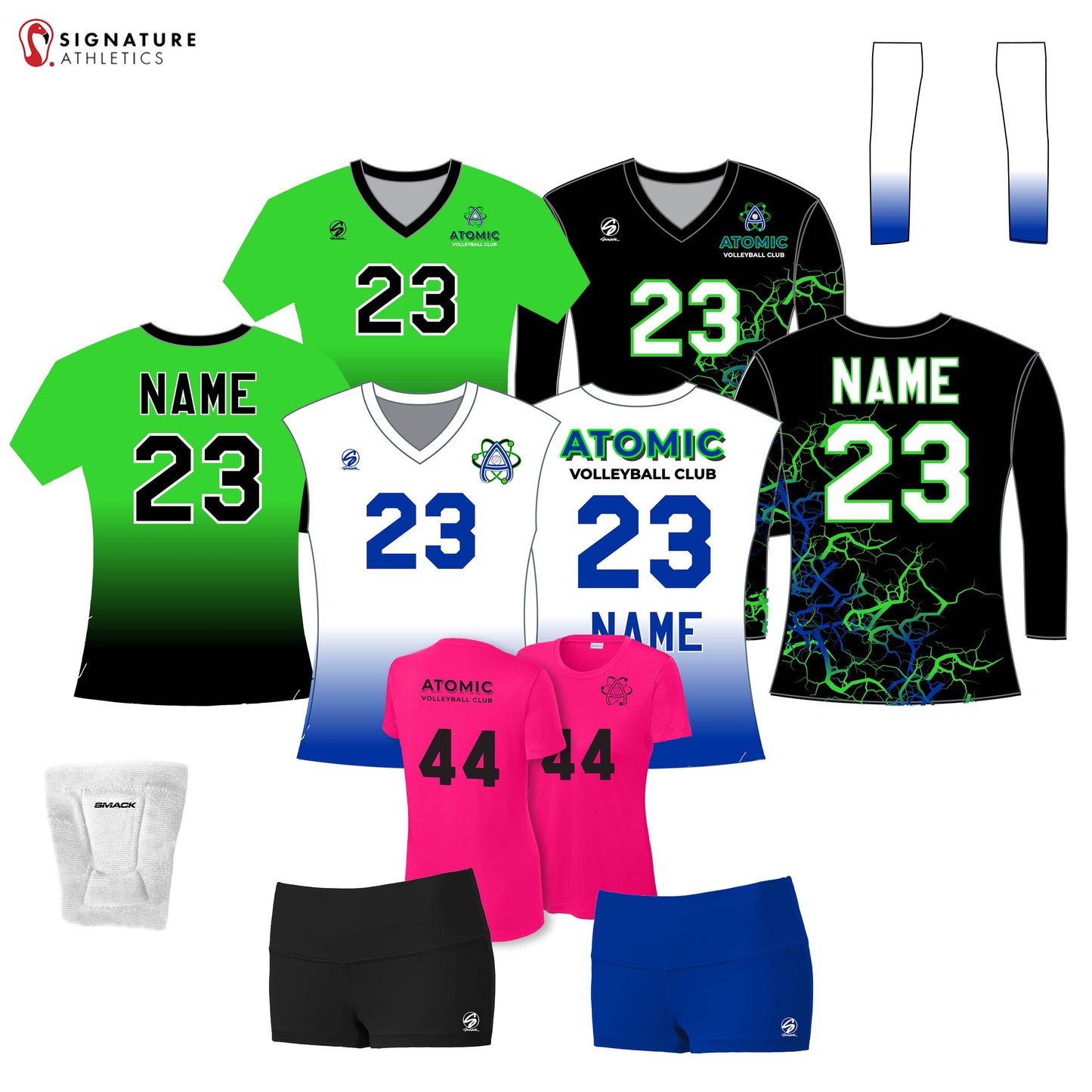 Atomic (PREMIER-ELITE) Women's 8 Piece Player Package: 17 Smack Premier Signature Lacrosse