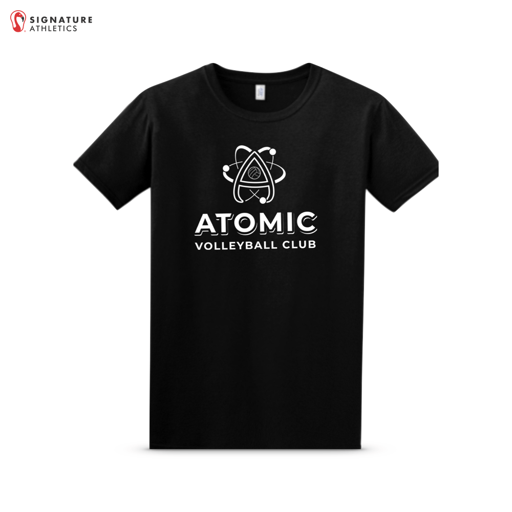 Atomic Volleyball Black Softstyle T-Shirt Signature Lacrosse