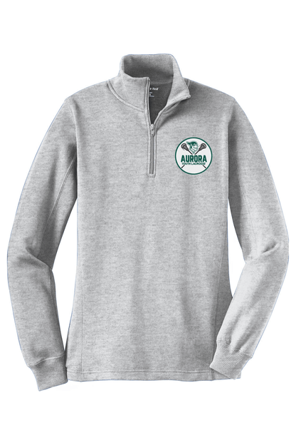 Aurora Lacrosse Adult Women's Embroidered Quarter-Zip Pullover Signature Lacrosse