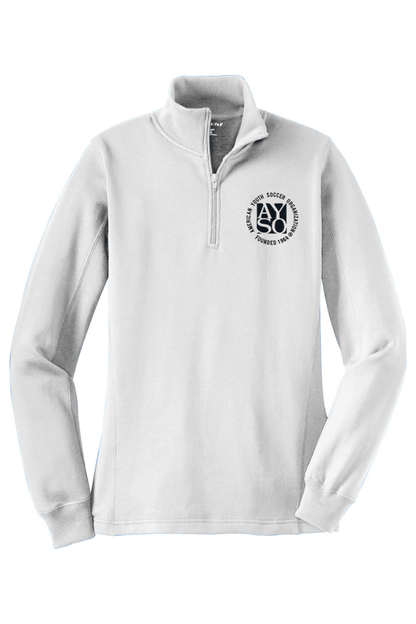 AYSO Adult Women's Embroidered Quarter-Zip Pullover Signature Lacrosse