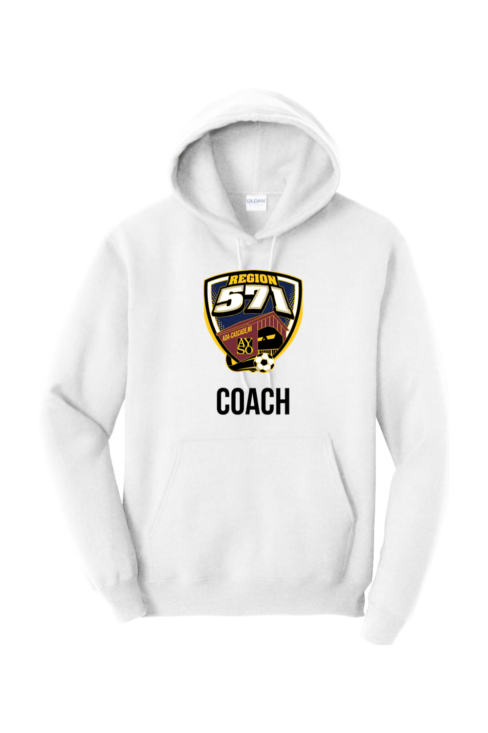 AYSO Region 571 Gildan Heavy Blend Hooded Sweatshirt Signature Lacrosse