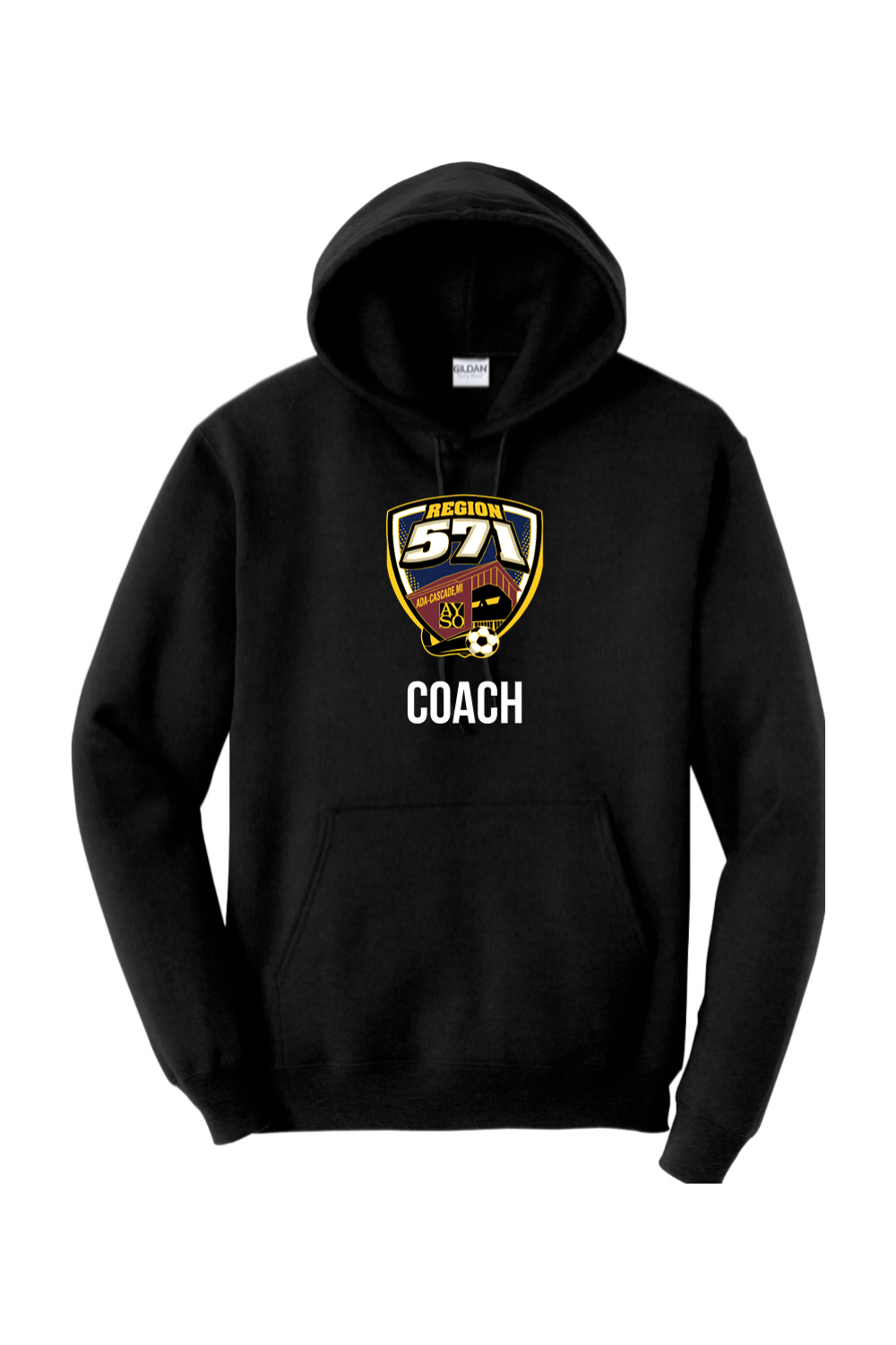 AYSO Region 571 Gildan Heavy Blend Hooded Sweatshirt Signature Lacrosse