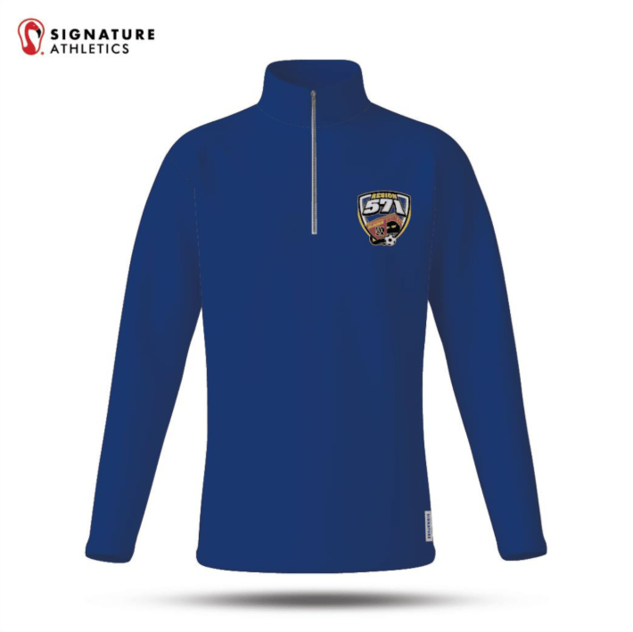 AYSO Region 571 Men's Player Quarter Zip: AYSO Region 571 Signature Lacrosse