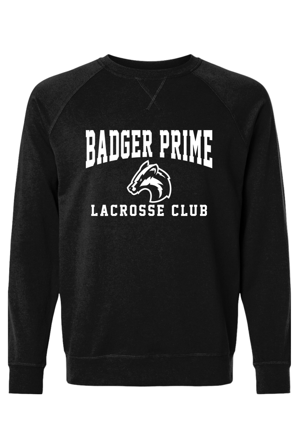 Badger Prime LC Adult Heavyweight Raglan Long Sleeve Signature Lacrosse