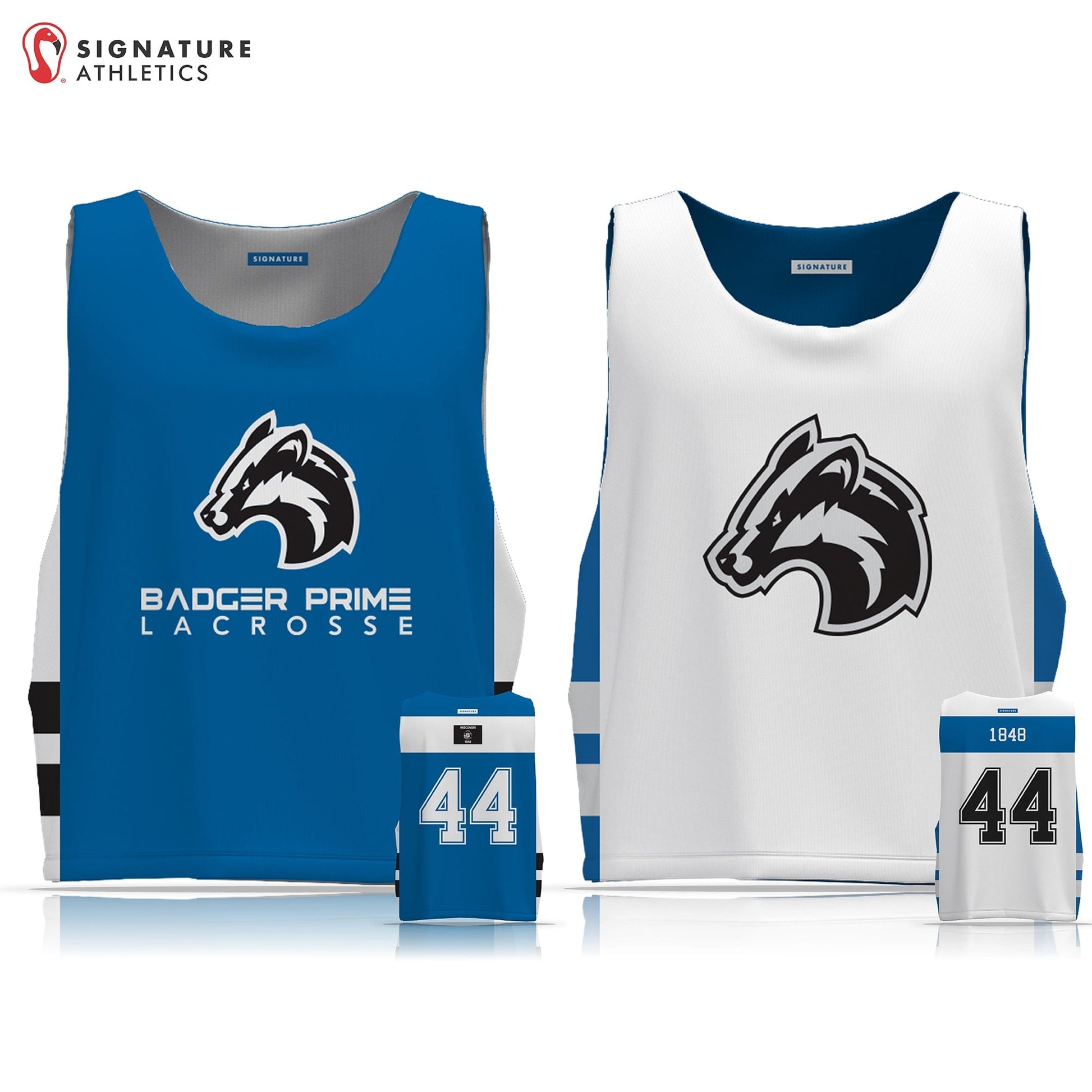 Badger Prime LC Men's Reversible Game Pinnie Signature Lacrosse