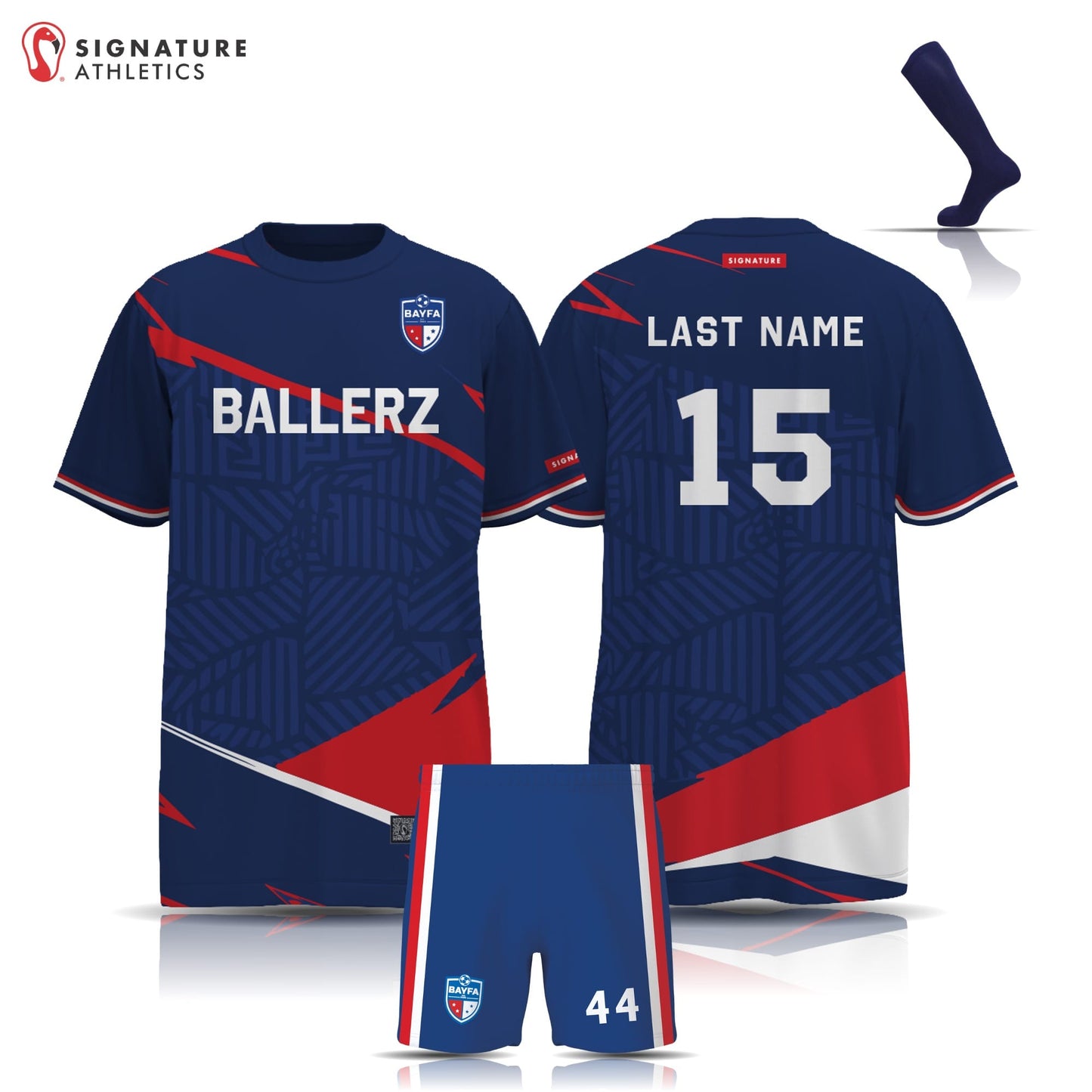 BAYFA Ballerz Men's 3 Piece Player Package: BAYFA Ballerz Signature Lacrosse
