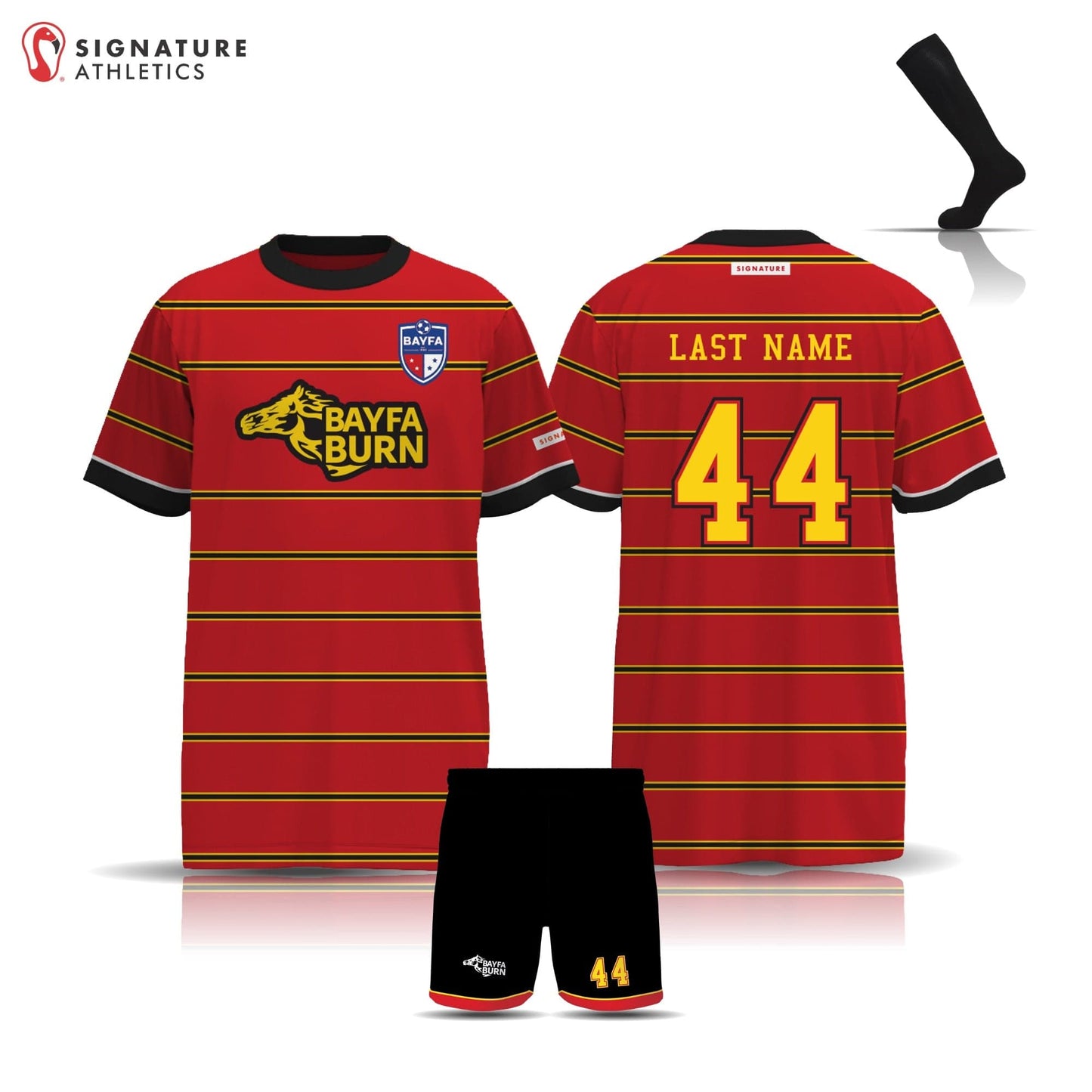 BAYFA Burn Men's 3 Piece Player Package Signature Lacrosse